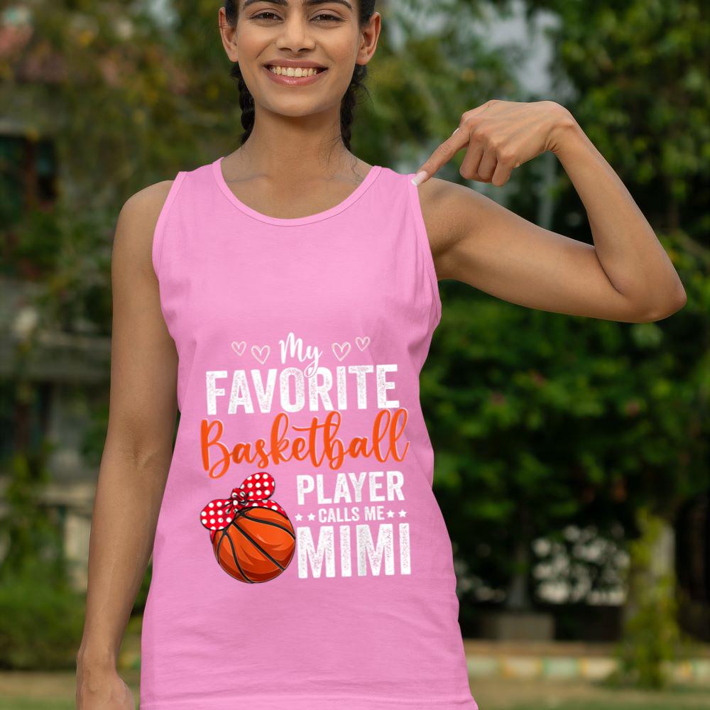 Mckenzieshoponline My Favorite Basketball Player Calls Me Mimi Basketball Lover Tank Top - Image 5