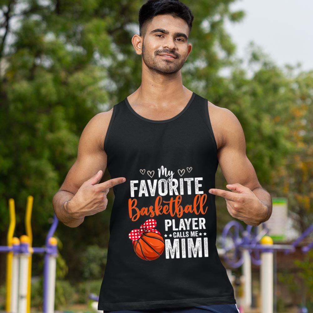 Mckenzieshoponline My Favorite Basketball Player Calls Me Mimi Basketball Lover Tank Top - Image 2