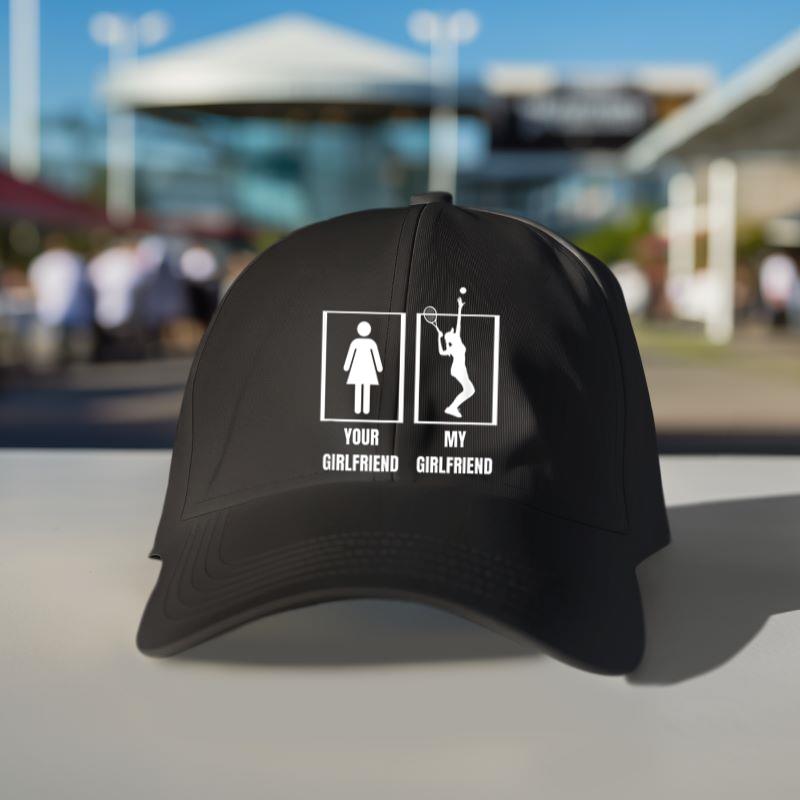Mckenzieshoponline My Girlfriend Tennis Player Proud Boyfriend Funny Tennis Cap