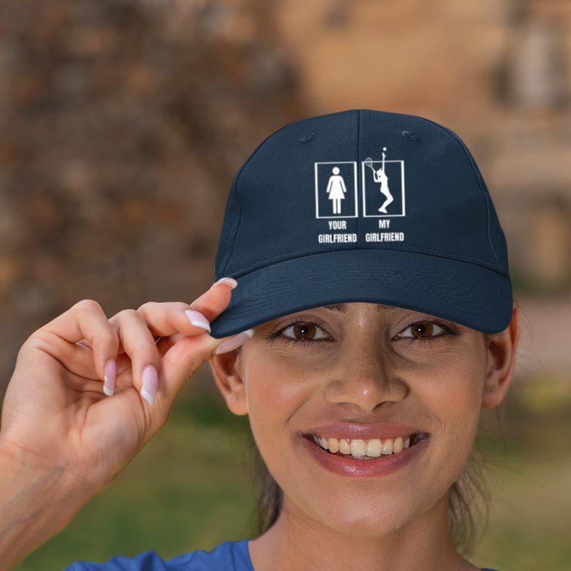 Mckenzieshoponline My Girlfriend Tennis Player Proud Boyfriend Funny Tennis Cap - Image 4