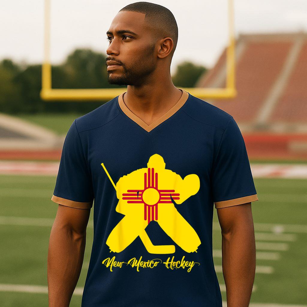 Mckenzieshoponline New Mexico Hockey Football Jersey - Image 3