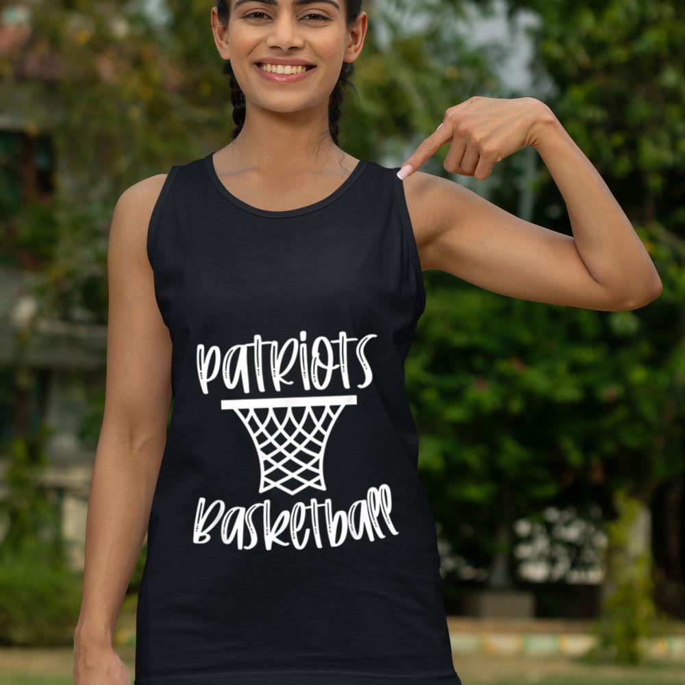Mckenzieshoponline Patriots Basketball Team Mascot School Spirit Game Night Tank Top - Image 4