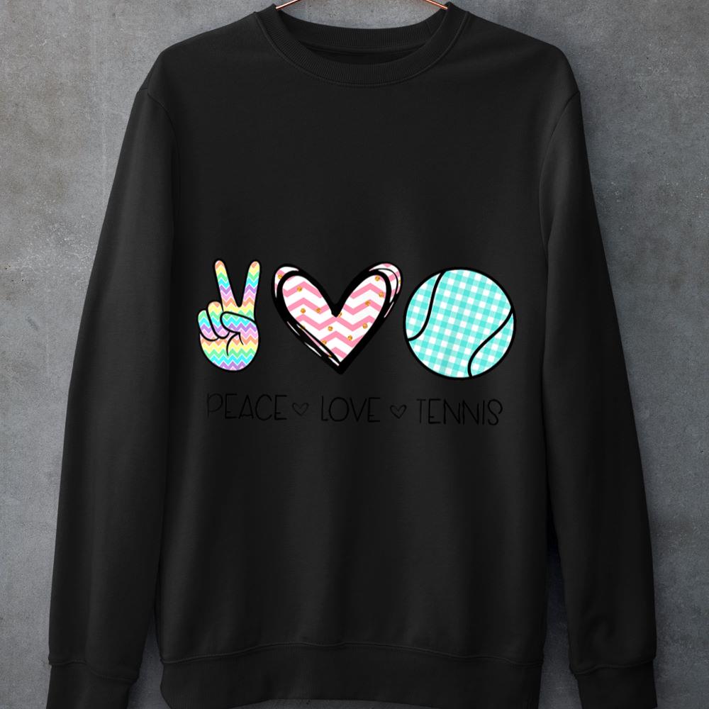 Mckenzieshoponline Peace Love Tennis Cute Design for Women Teen Girls Sweatshirt