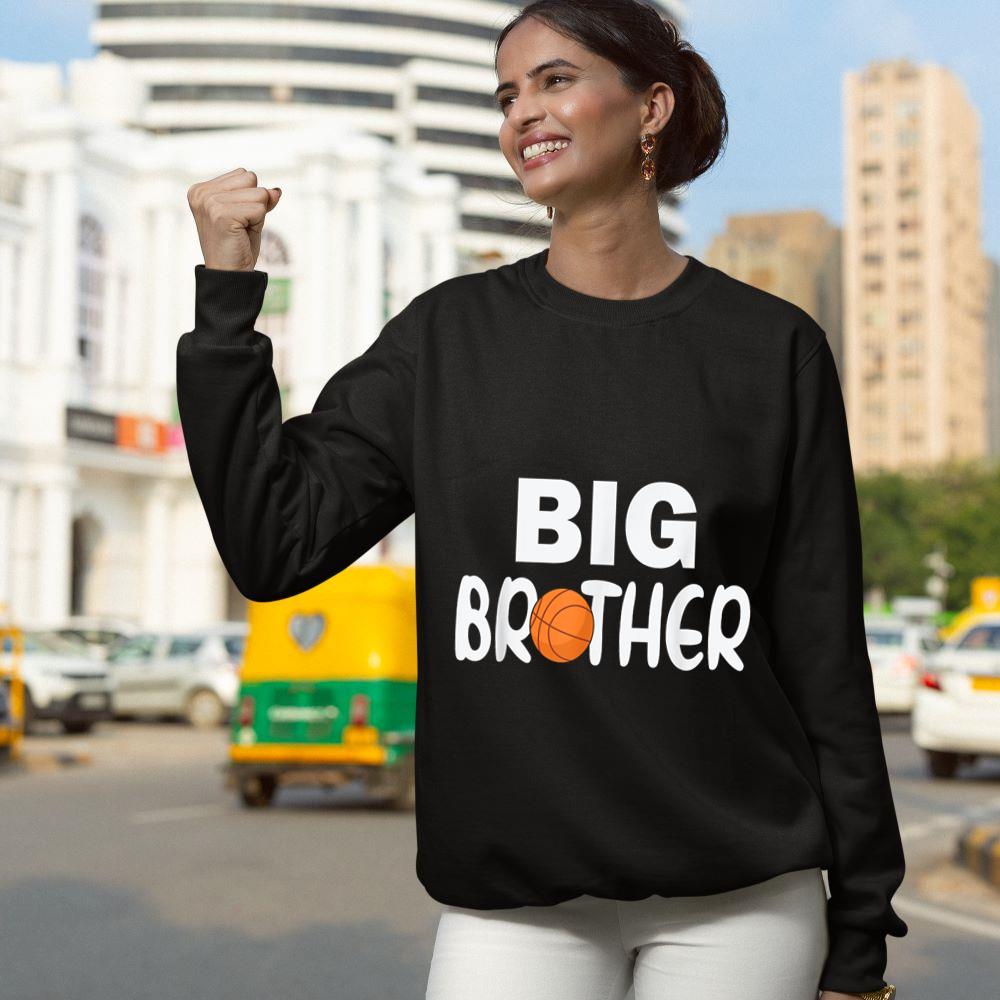 Mckenzieshoponline Promoted To Big Brother shirt Toddler Boys Basketball Player Sweatshirt - Image 4