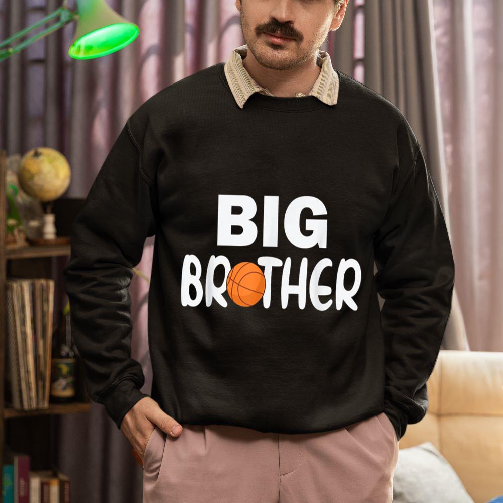 Mckenzieshoponline Promoted To Big Brother shirt Toddler Boys Basketball Player Sweatshirt - Image 2