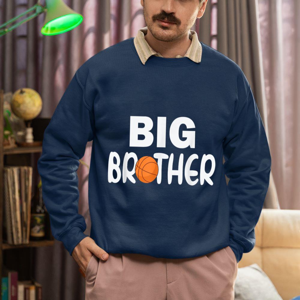 Mckenzieshoponline Promoted To Big Brother shirt Toddler Boys Basketball Player Sweatshirt - Image 3