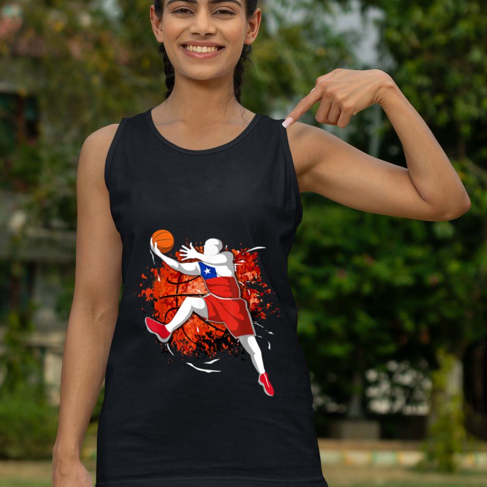 Mckenzieshoponline Proud Chile Basketball Lovers Chilean National Flag Sport Tank Top - Image 4