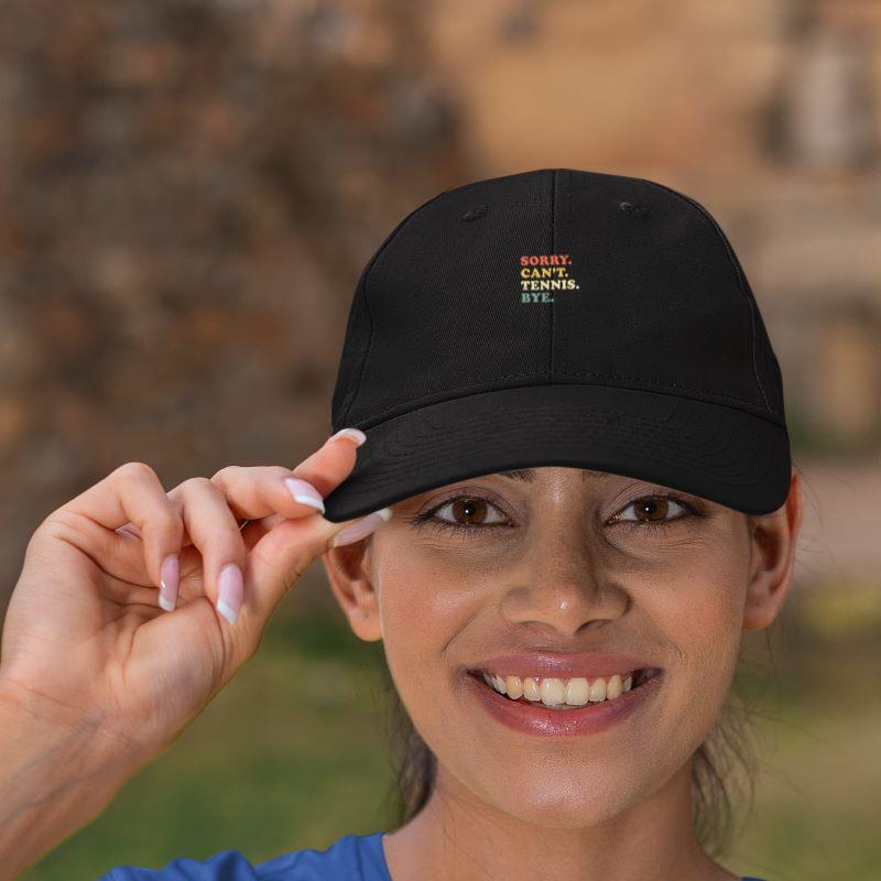 Mckenzieshoponline Sorry Can't Tennis Bye Funny Vintage Retro distressed Gift Sweatshirt Cap - Image 2