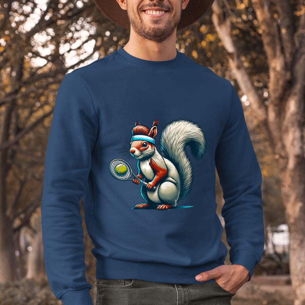 Mckenzieshoponline Squirrel Tennis Player Animal Lover Design Sweatshirt - Image 3