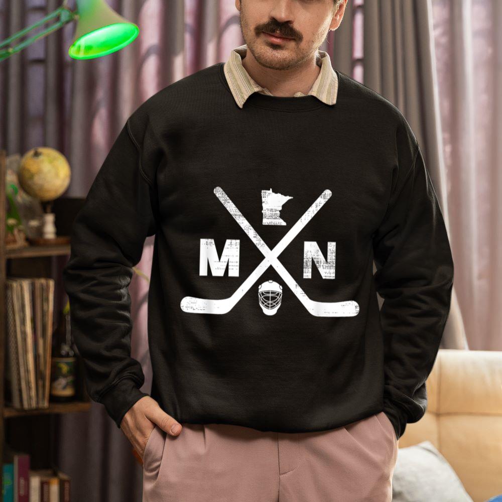 Mckenzieshoponline State of Minnesota Hockey Vintage Sweatshirt - Image 2