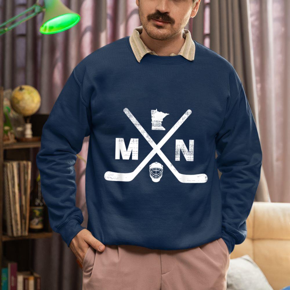 Mckenzieshoponline State of Minnesota Hockey Vintage Sweatshirt - Image 3