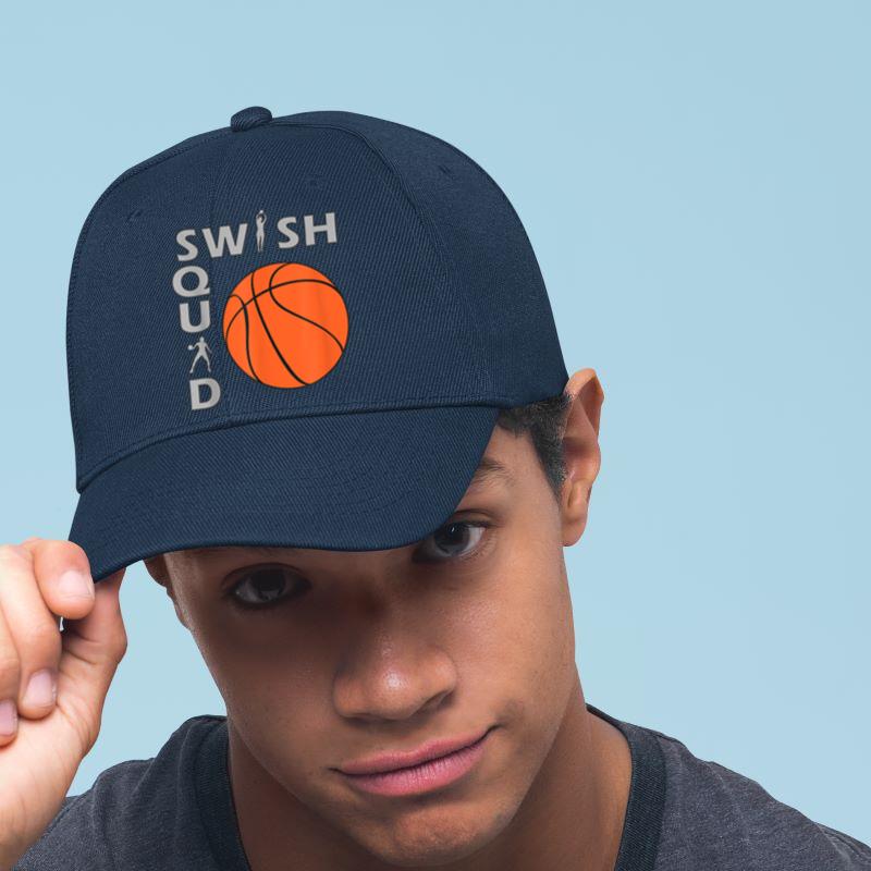 Mckenzieshoponline Swish Squad Girl Basketball Player T-Shirt Cap - Image 4