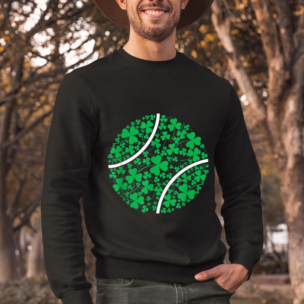 Mckenzieshoponline Tennis Coach Gift St. Patrick's Day Tee for Tennis Player Sweatshirt - Image 2