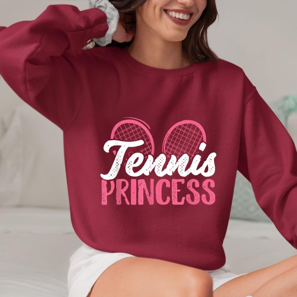 Mckenzieshoponline Tennis Princess Cute Girls Tennis Player Team School Spirit Sweatshirt - Image 5