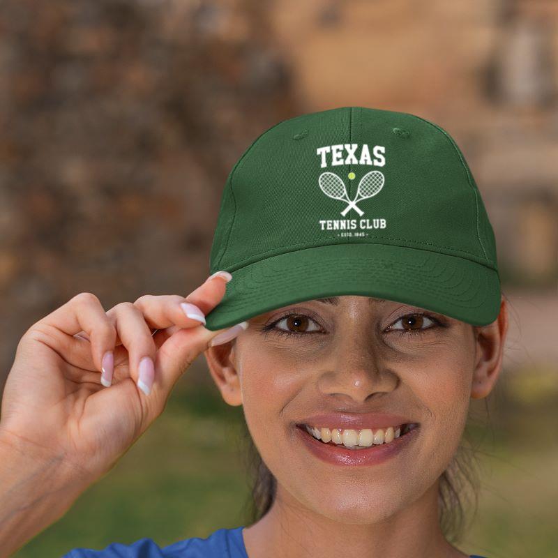 Mckenzieshoponline Texas Tennis, Retro Style Graphic Cap - Image 3
