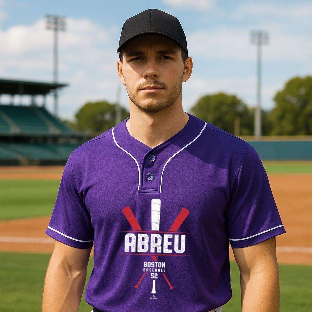 Mckenzieshoponline Vintage Baseball Bat Gameday Wilyer Abreu Boston Baseball Baseball Jersey - Image 3