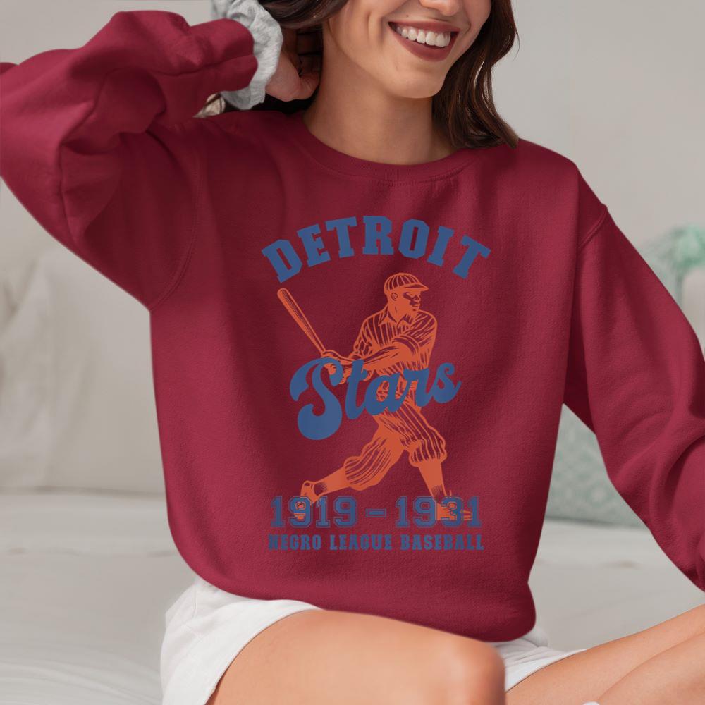 Mckenzieshoponline - Vintage Detroit Negro League Baseball Black History Month Sweatshirt - Image 5