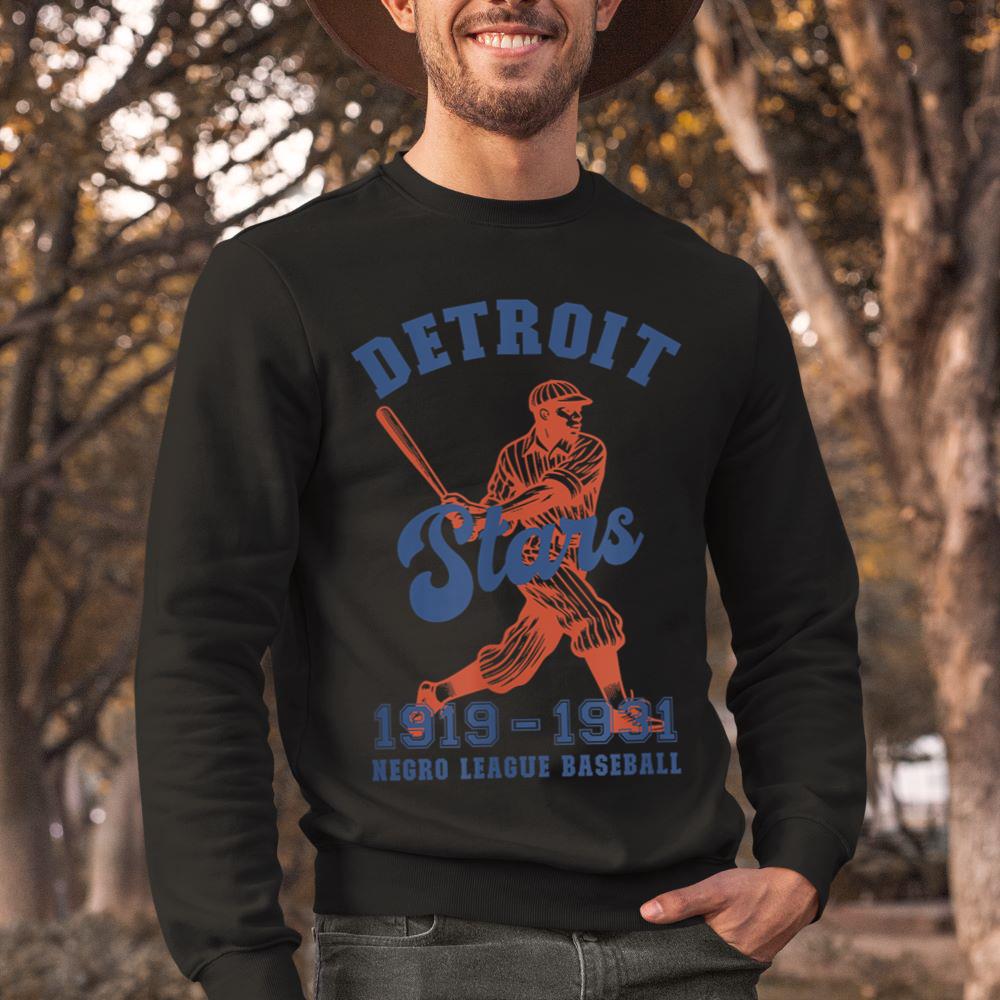 Mckenzieshoponline - Vintage Detroit Negro League Baseball Black History Month Sweatshirt - Image 2
