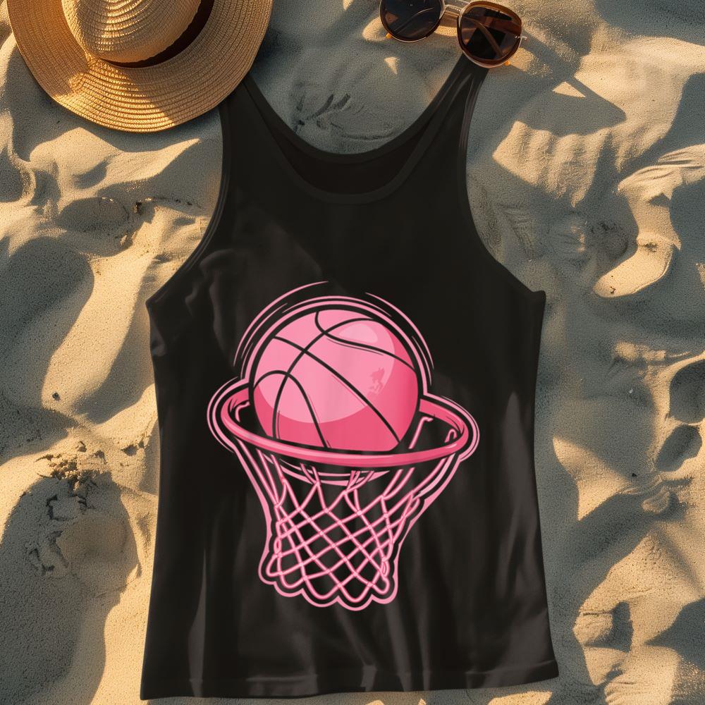 Mckenzieshoponline Vintage Pink Basketball Toddler For Women Girl Tank Top
