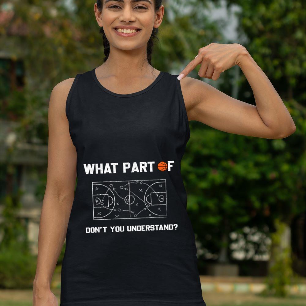 Mckenzieshoponline What Part Of Don't You Understand Funny Basketball Coach Tank Top - Image 4