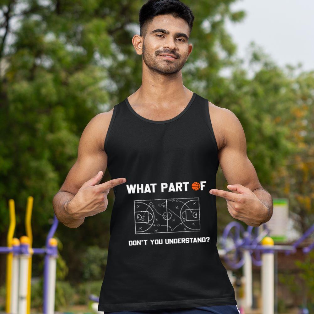 Mckenzieshoponline What Part Of Don't You Understand Funny Basketball Coach Tank Top - Image 2