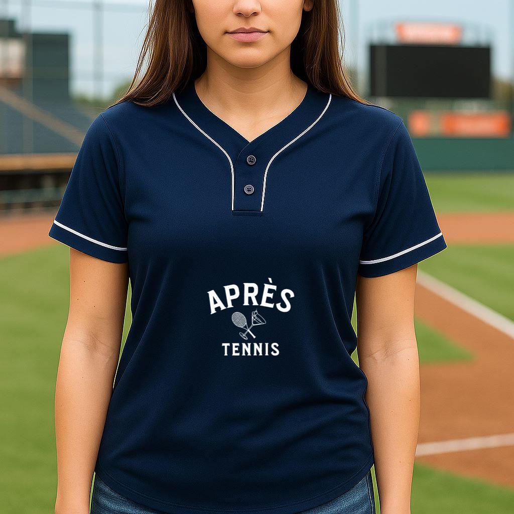 Mckenzieshoponline apres tennis après tennis Long Sleeve Baseball Jersey - Image 5