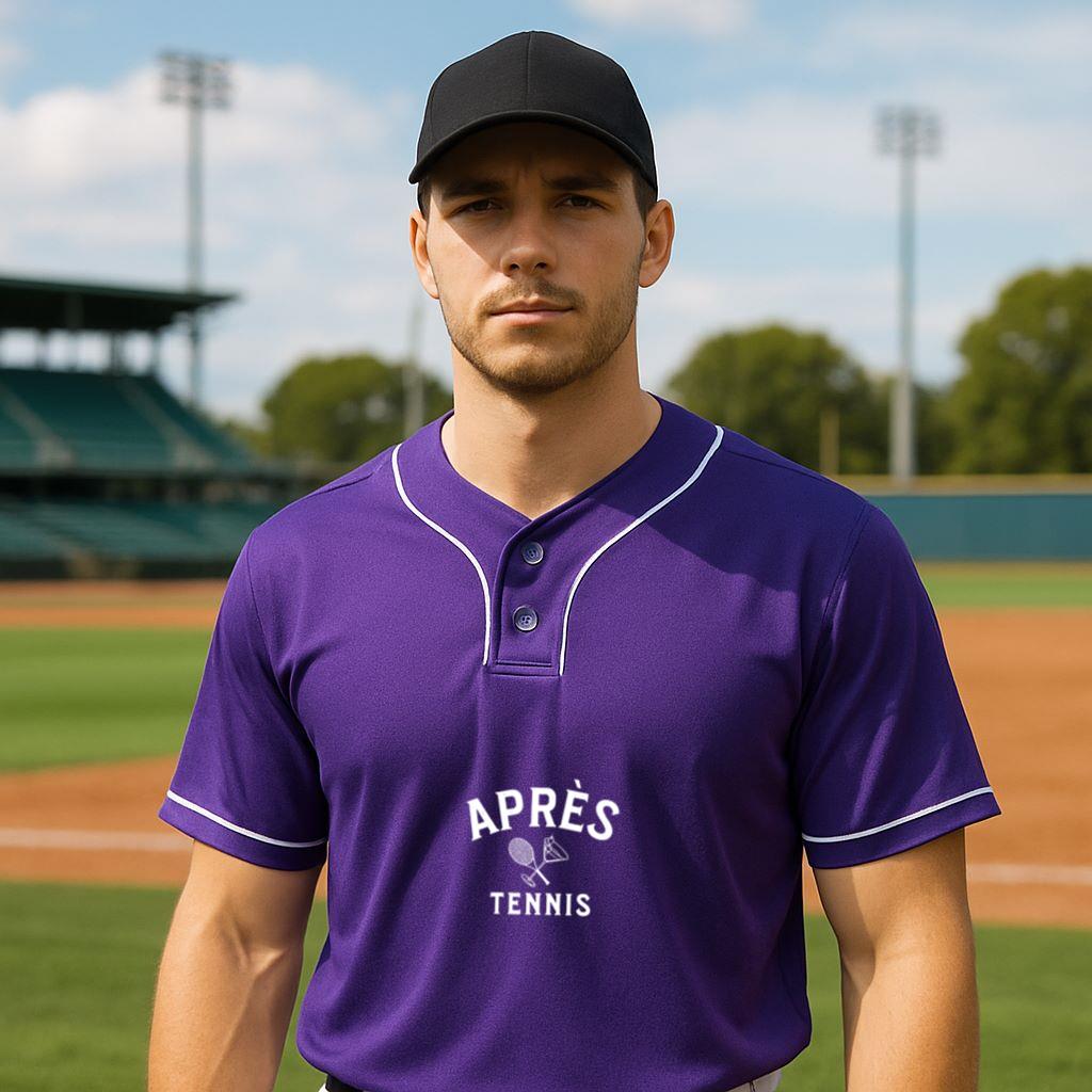 Mckenzieshoponline apres tennis après tennis Long Sleeve Baseball Jersey - Image 3