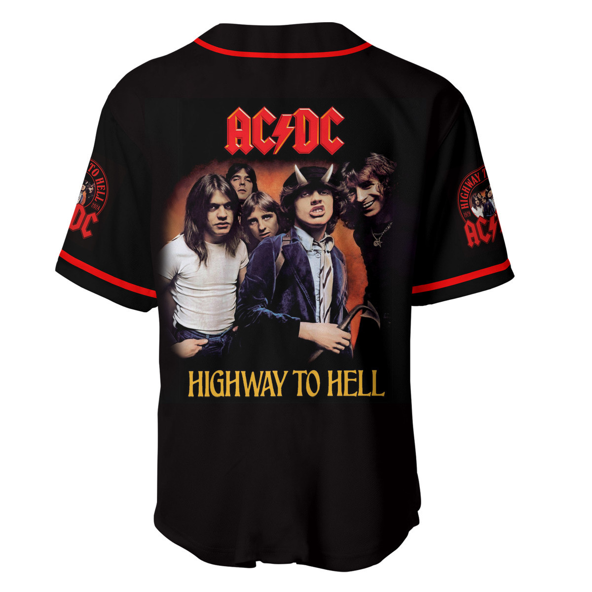 Jerseytrend AC/DC Band Highway to Hell Personalized Baseball Jersey For Fans - Image 4