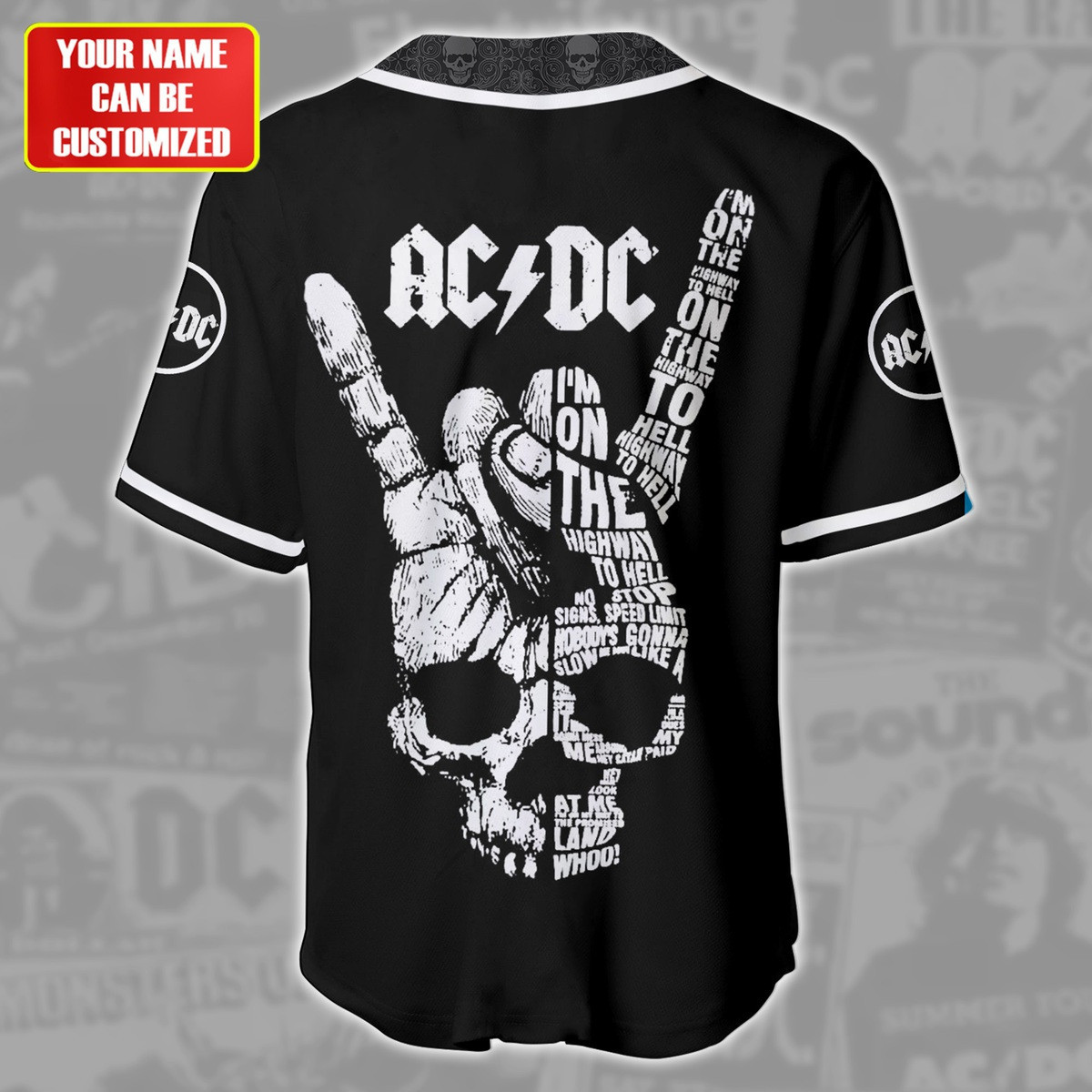 Jerseytrend AC/DC Band Personalized Baseball Jersey For Fans - Image 4