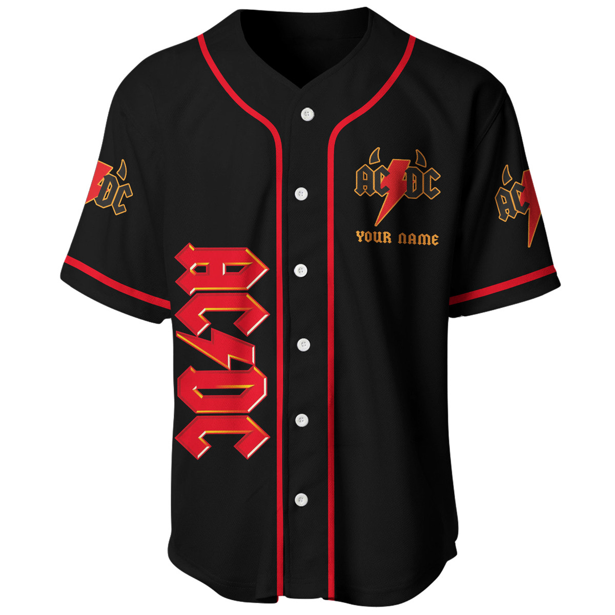 Jerseytrend AC/DC Band Rock And Roll Personalized Baseball Jersey For Fans - Image 5