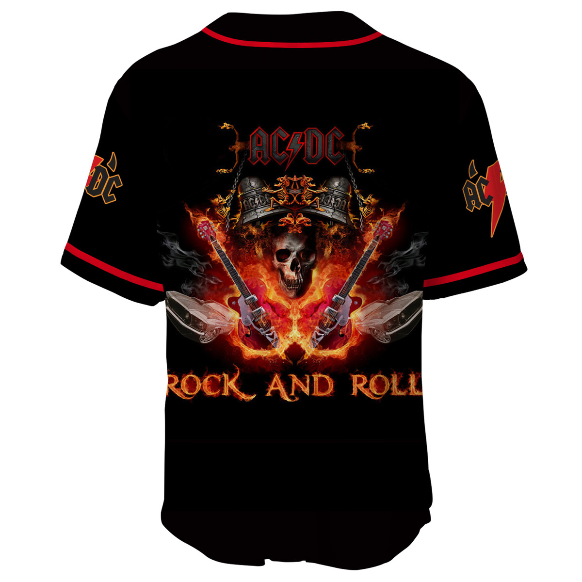 Jerseytrend AC/DC Band Rock And Roll Personalized Baseball Jersey For Fans - Image 4