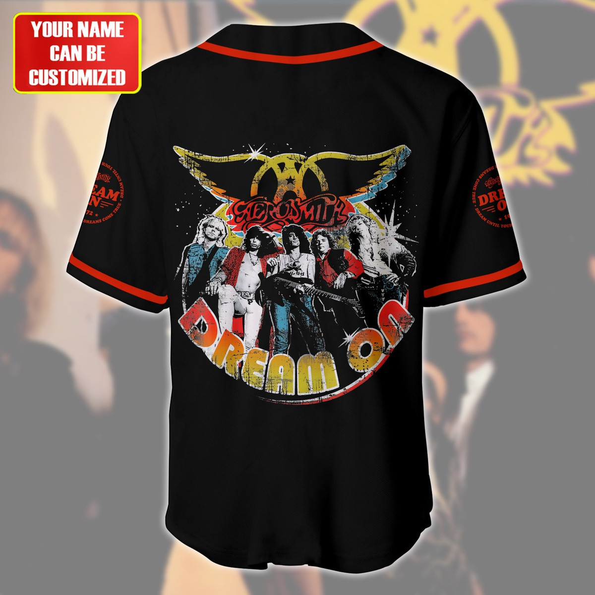 Jerseytrend Aerosmith Band Dream On Personalized Baseball Jersey For Fans - Image 4