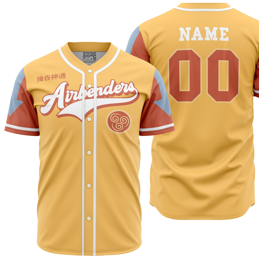 Mckenzieshoponline Airbenders Avatar The Last Airbender Personalized Baseball Jersey For Fans