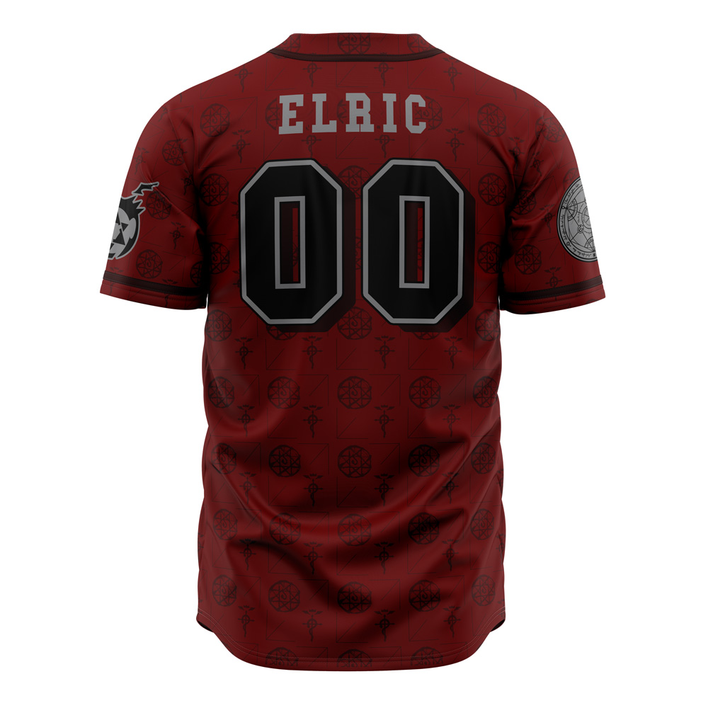 Mckenzieshoponline Alchemists Elric Fullmetal Alchemist Personalized Baseball Jersey For Fans - Image 3