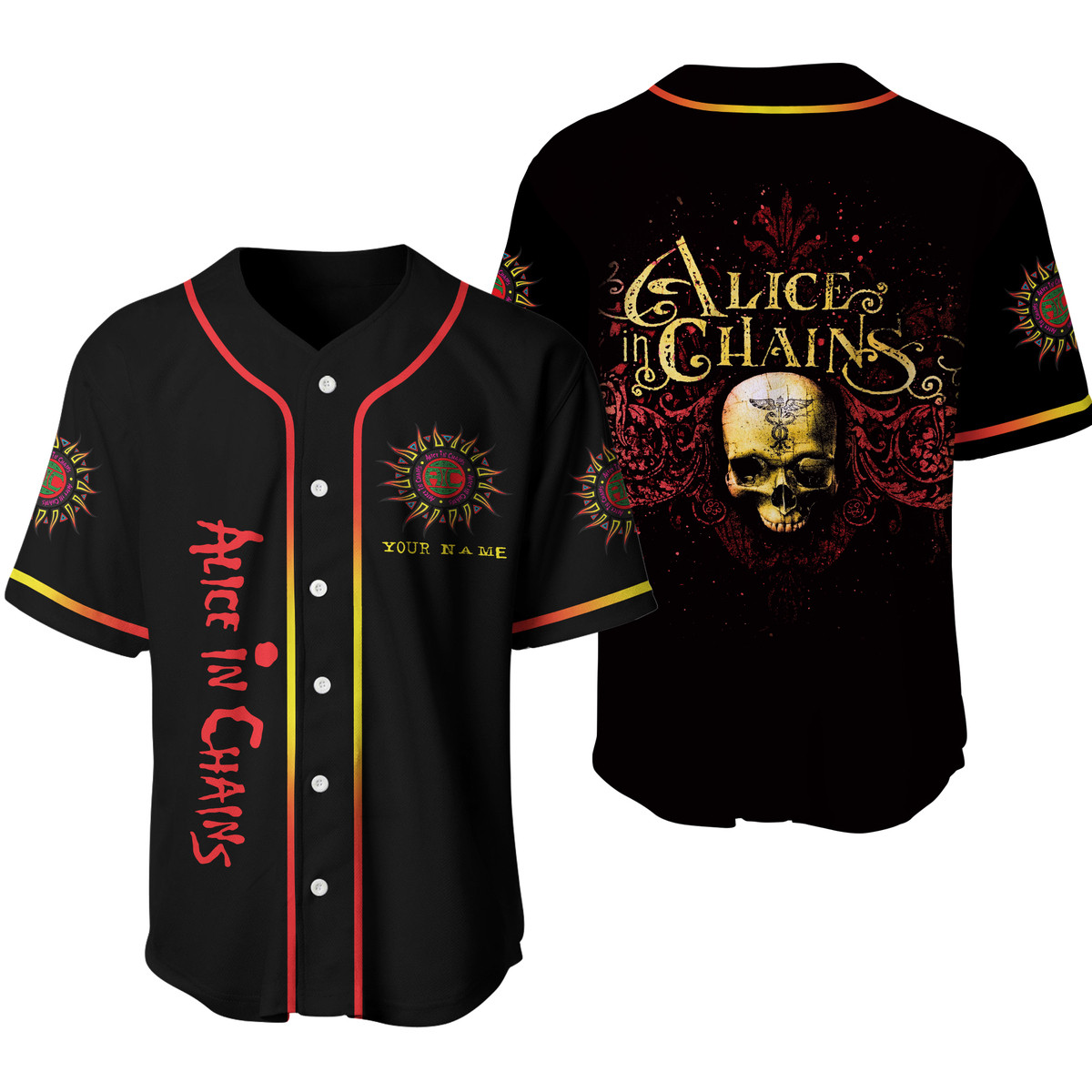 Jerseytrend Alice in Chains Band Personalized Baseball Jersey For Fans - Image 3