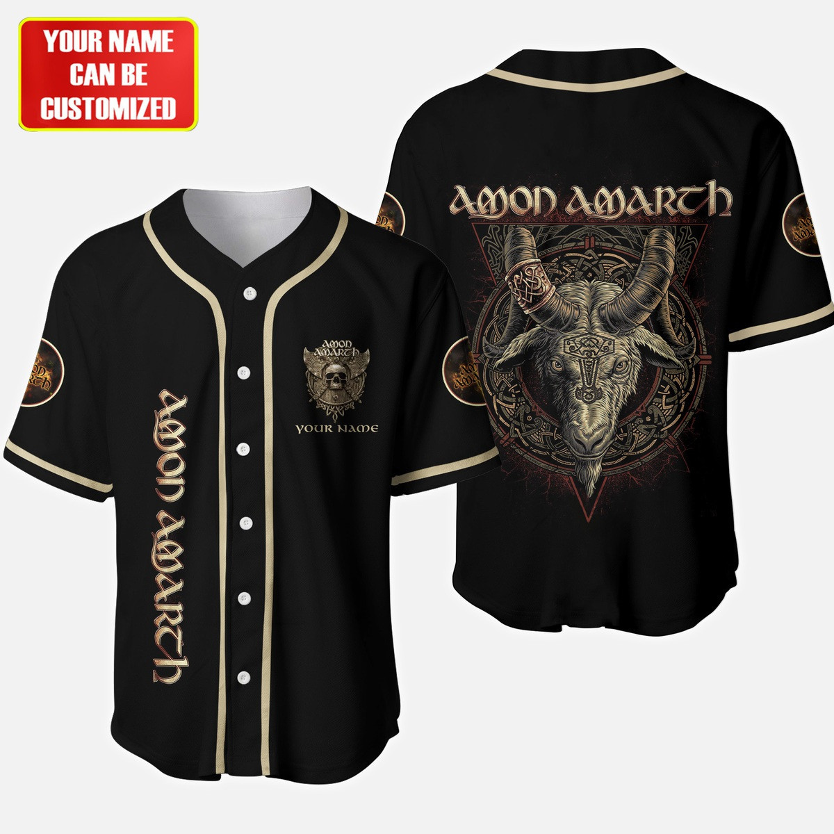 Jerseytrend Amon Amarth Band Personalized Baseball Jersey For Fans - Image 2