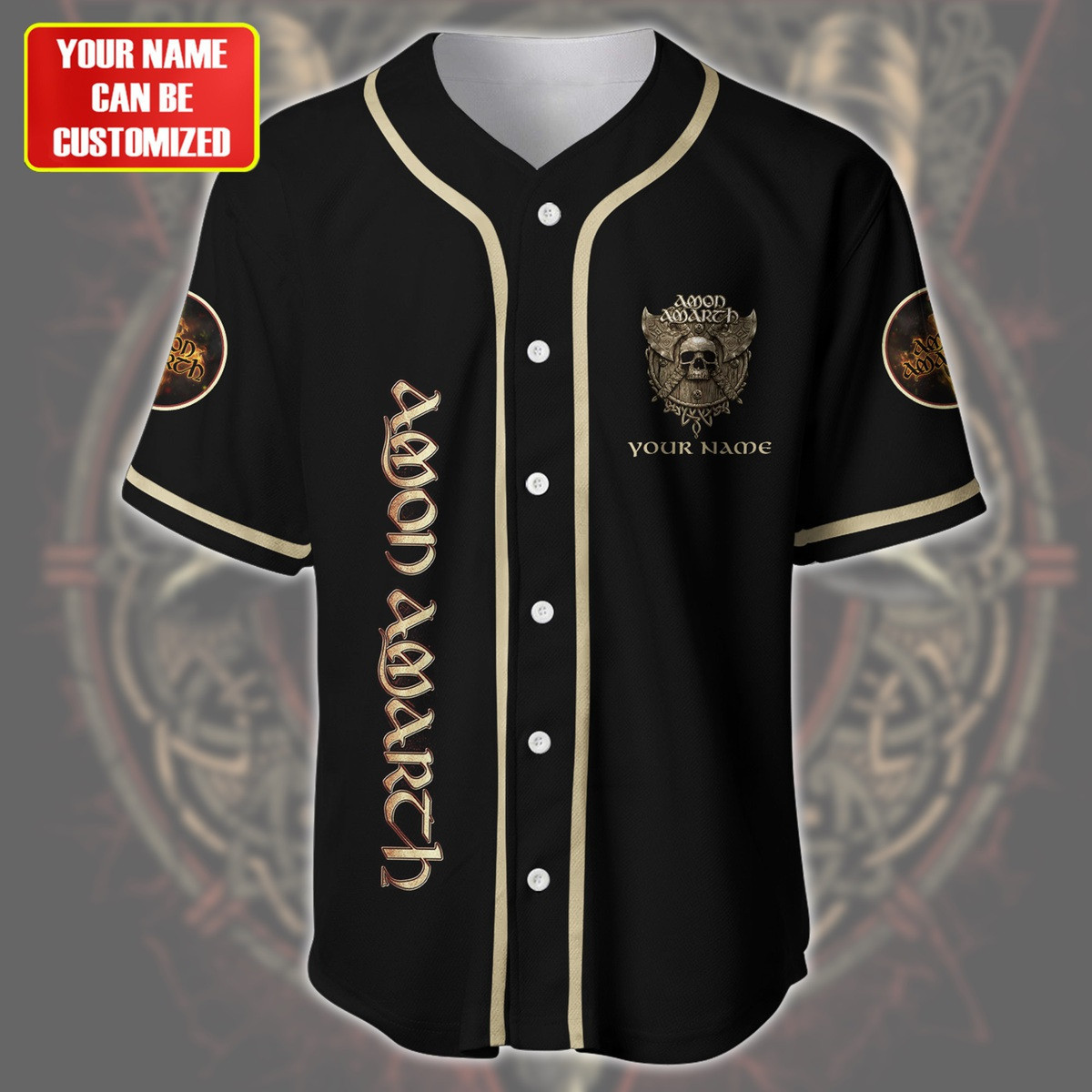 Jerseytrend Amon Amarth Band Personalized Baseball Jersey For Fans - Image 3