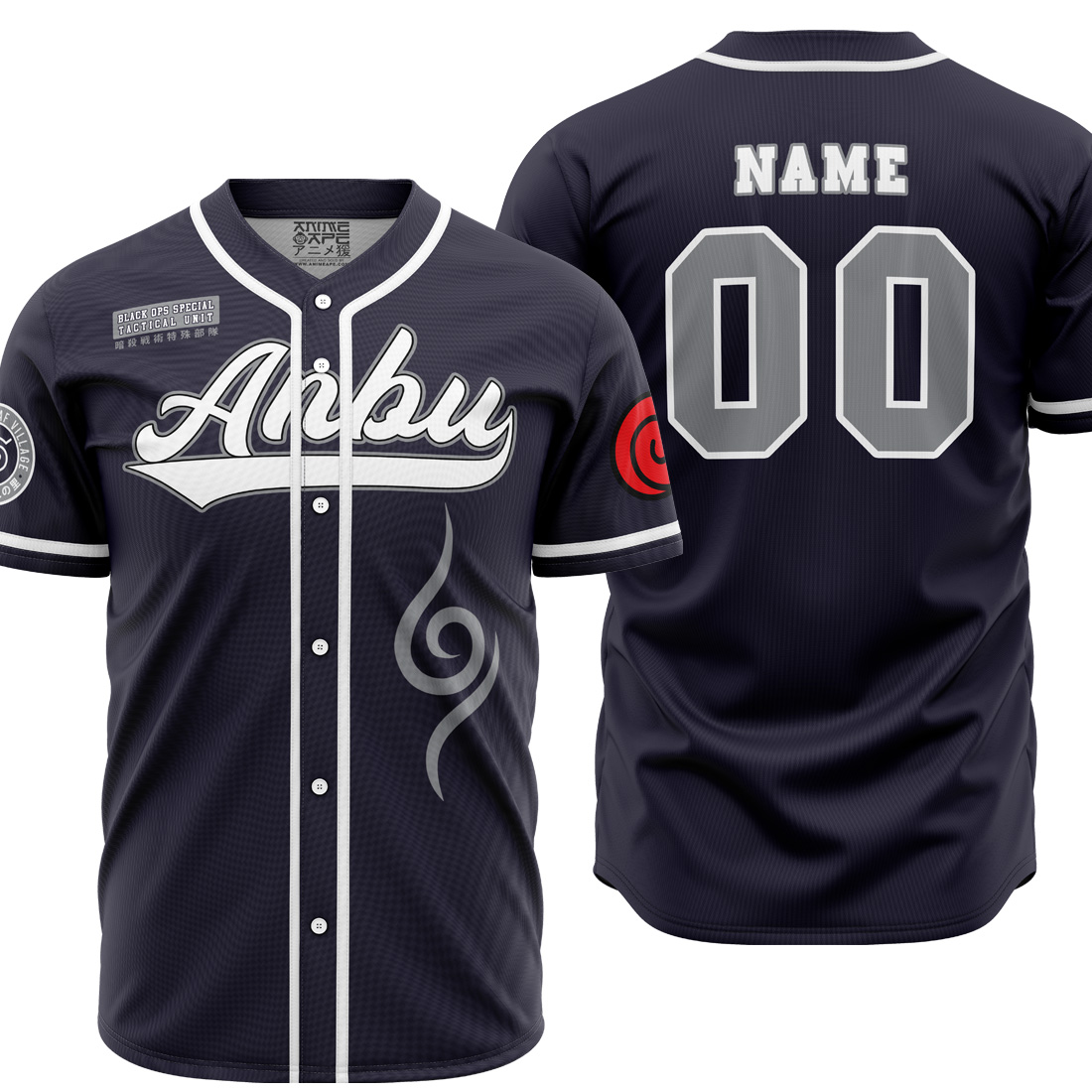 Mckenzieshoponline Anbu Shippuden Personalized Baseball Jersey For Fans