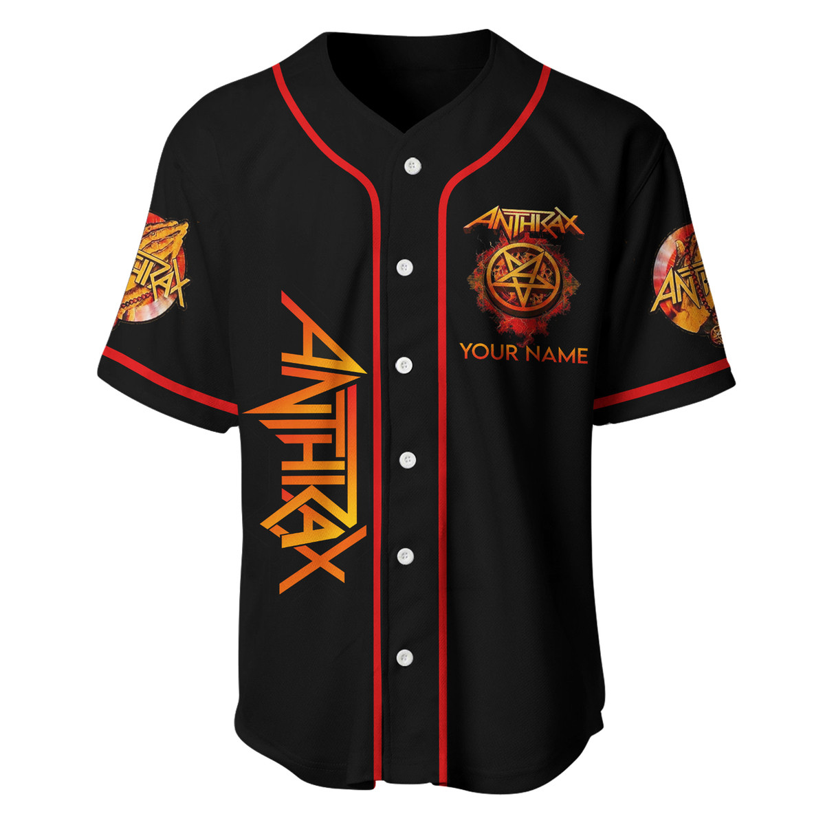 Jerseytrend Anthrax Band Personalized Baseball Jersey For Fans - Image 4