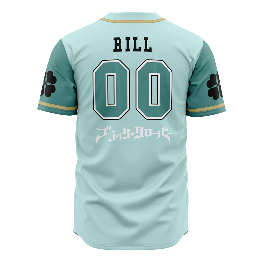 Mckenzieshoponline Aqua Deers Black Clover Personalized Baseball Jersey For Fans - Image 2