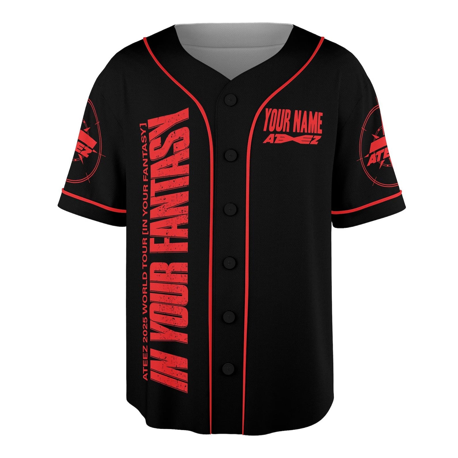 Mckenzieshoponline Ateez World Tour In Your Fantasy Personalized Baseball Jersey For Fans - Image 2