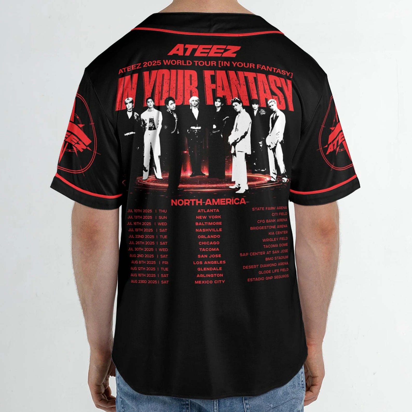Mckenzieshoponline Ateez World Tour In Your Fantasy Personalized Baseball Jersey For Fans - Image 6