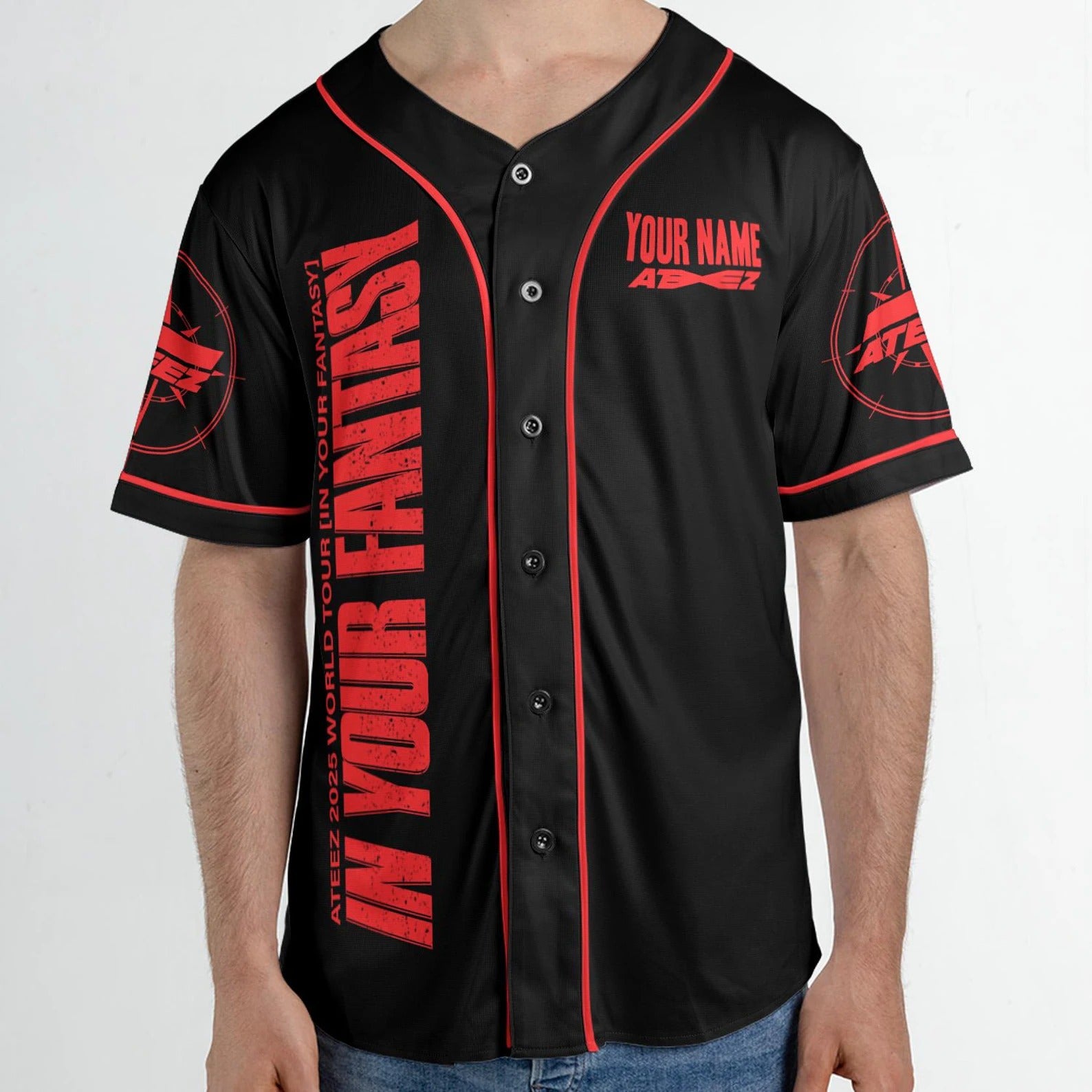 Mckenzieshoponline Ateez World Tour In Your Fantasy Personalized Baseball Jersey For Fans - Image 5