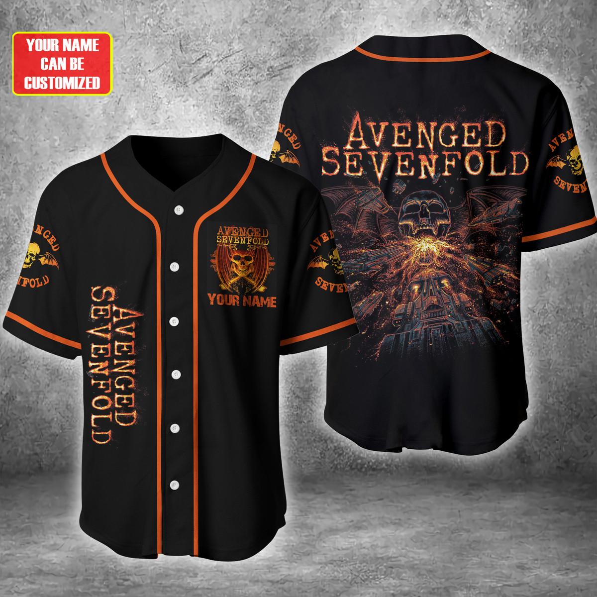 Jerseytrend Avenged Sevenfol Band Personalized Baseball Jersey For Fans - Image 2