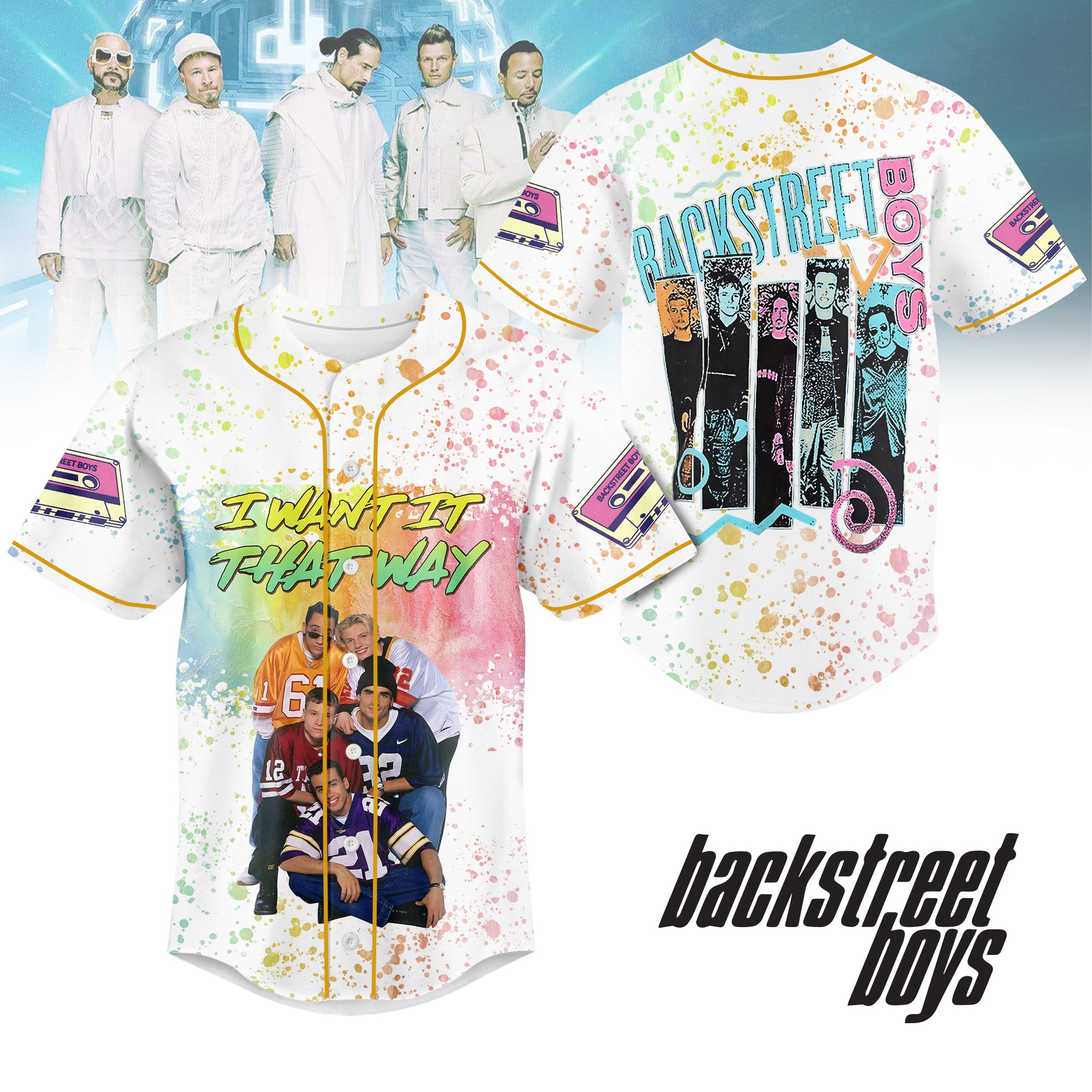 Mckenzieshoponline Back Street Boys Personalized Baseball Jersey For Fans