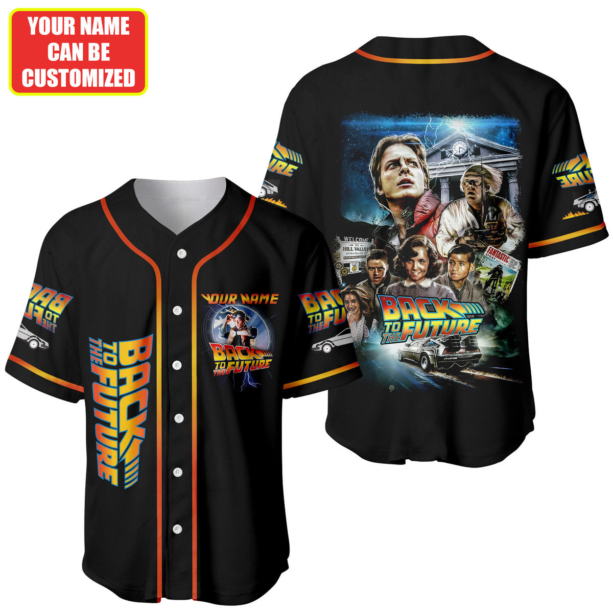 Jerseytrend Back to the Future Personalized Baseball Jersey For Fans - Image 4