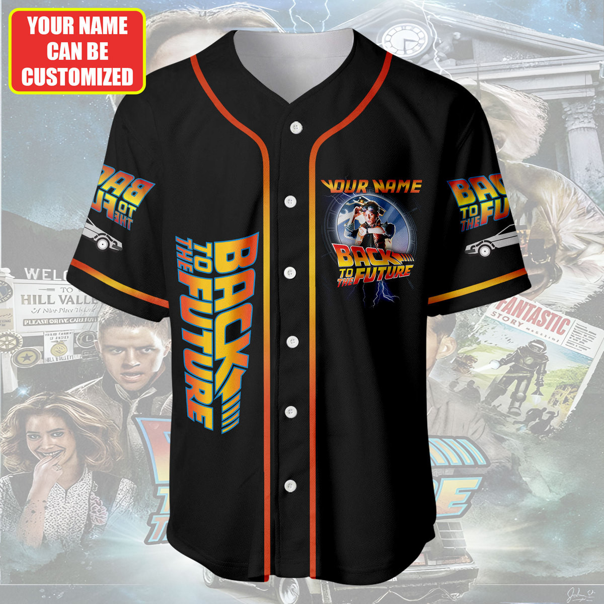Jerseytrend Back to the Future Personalized Baseball Jersey For Fans - Image 2