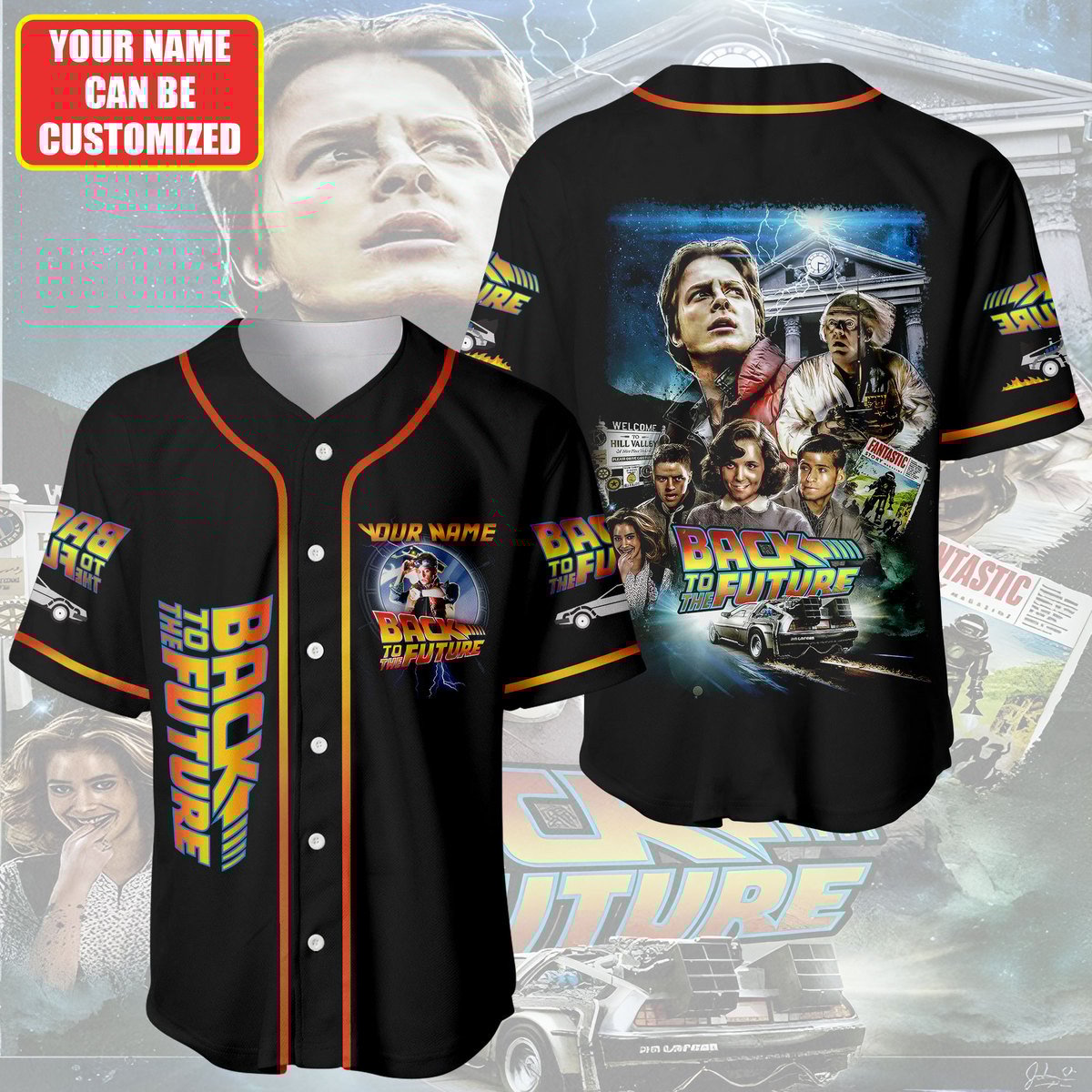 Jerseytrend Back to the Future Personalized Baseball Jersey For Fans
