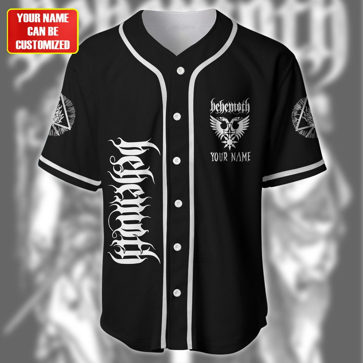 Jerseytrend Behemoth Band The Satanist Personalized Baseball Jersey For Fans - Image 3