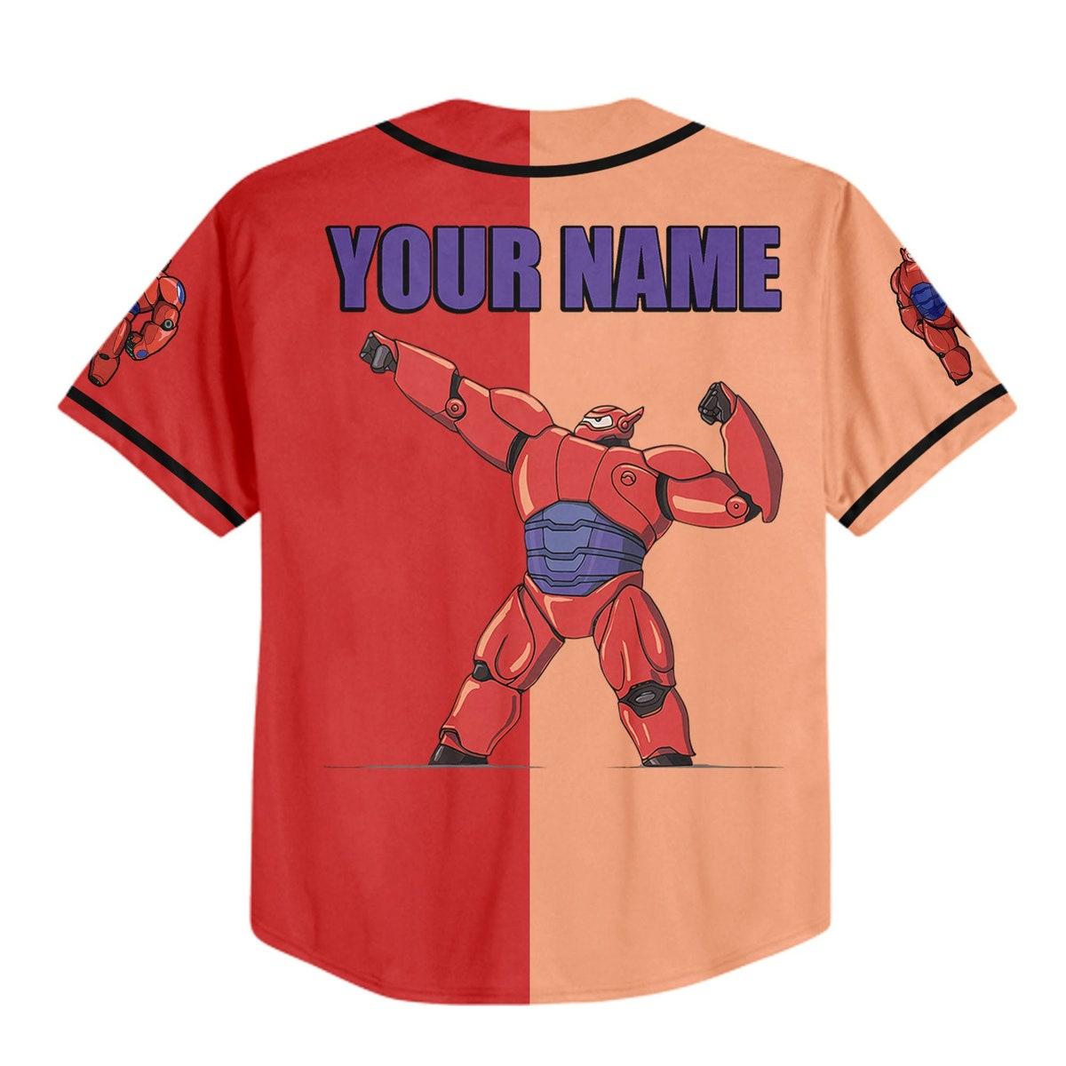 Mckenzieshoponline Big Hero 6 Baymax Strong Robot Personalized Baseball Jersey For Fans - Image 4